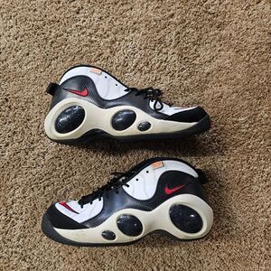 Nike Air Zoom Flight 95 "Jason Kidd" Black White University Red - sz 11.5